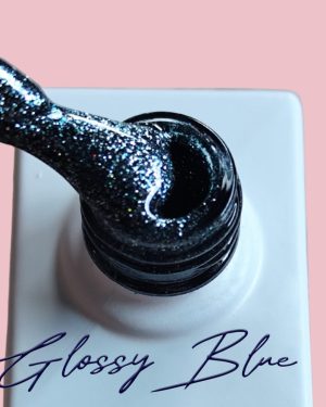 Glossy Blue Gel Polish (21)